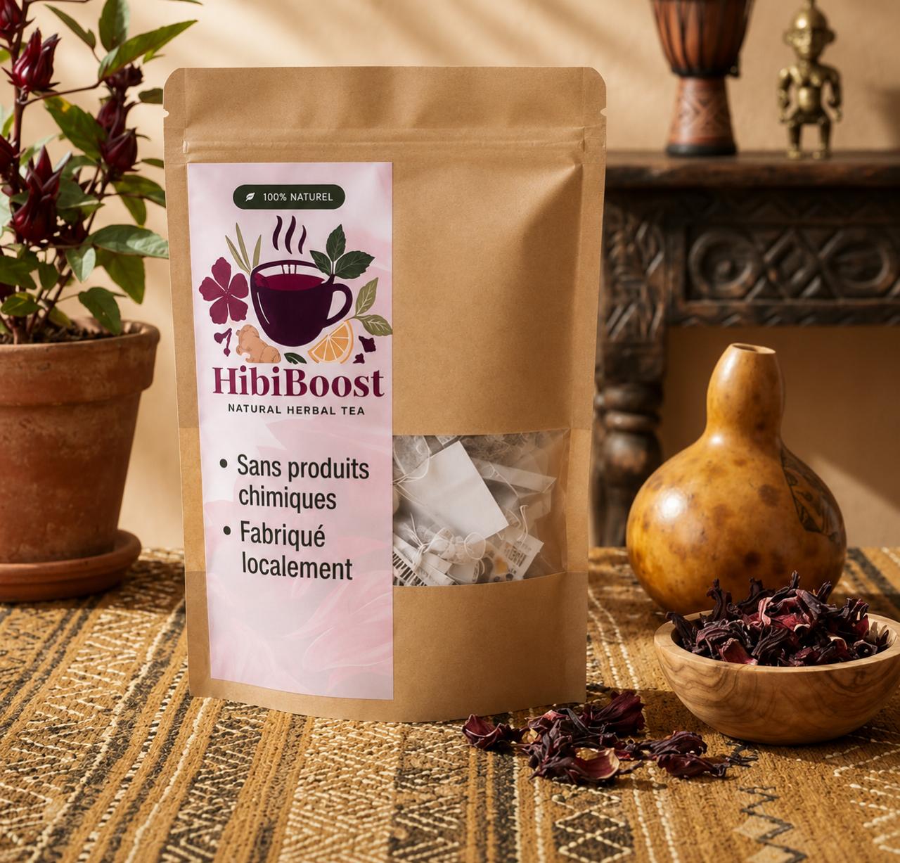 HibiBoost — Tisane Naturelle d'Hibiscus
